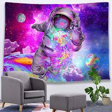 Serborlur planet tapestry trippy mountain tapestry psychedelic galaxy . Buy Pinata Trippy Astronaut Tapestry Space Galaxy Tapestry Psychedelic Jellyfish Cool Aesthetic Decor Hippie Colorful Planet Tapestry Wall Hanging For Teen Bedroom Dorm Purple Starry Sky 51x59 Inches Online In Turkey B08t1czysc