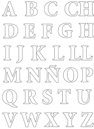Mirad que colección de letras ideales para aprender el abecedario. Moldes De Letras Moldes De Letras