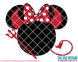 If you'd like to help me keep this site free, please consider paying a small amount for your downloads. Minnie Mouse Devil Halloween Svg Cut File Set For Disney Halloween