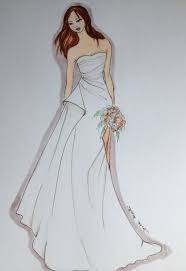 Wouldn't these make beautiful thank you notes? 10 Exhilarating Draw A Fashionable Dress Ideas Wedding Dress Illustrations Fashion Illustration Dress Sketches