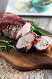 Prosciutto Wrapped Pork Tenderloin With Honey Poached Pears Gorgonzola Healthy Delicious Pork Recipes Recipes Poached Pears
