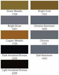 Matthews Paint Metallics Color Chart
