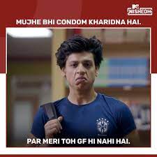 MTVNishedh on X: Single hi sahi par ladka protection ko leke kaafi serious  hai. Tag your friends and ask them to share what they think about safe sex.  #MTVNishedh #KhulKeBol #Meme #Humor #