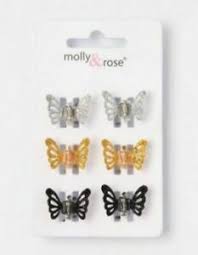 Shop the latest gold hair clips styles at forever 21. Ladies Girls 6 Pack Glitter Butterfly Mini Hair Clips Clamps Silver Gold Black Ebay