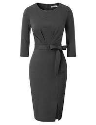 Acquista i tuoi stili preferiti. Donna Grace Karin Donna Vestito Tubino Elegante Spalle Scoperta Design Corpo Pieghetta Manica 3 4 Spalle Scoperta Bottoni Decorati Abbigliamento Cumbresbox Cl