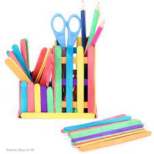 Berikut ini beberapa contoh kerajinan tangan dari stik es krim yang bisa menjadi inspirasi anda 27. 140 Ide Craft Sticks Kreasi Dr Stik Es Krim Terbaik Es Krim Kreatif Kerajinan Gagang Es Krim