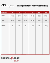 fruit of the loom size chart best picture of chart