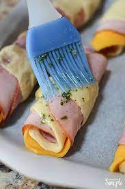 Ham And Cheddar Crescent Roll Ups Recipe Crescent Recipes Food Recipes