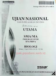 Soal Un Biologi Sma Tahun Pelajaran 2015 2016 Paket Soal 4 Blog Pak Pandani