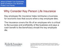 Key person life insurance offers a death benefit that can help cover financial losses that occur at the death of a key person. Ppt Key Person Life Insurance Strategies Powerpoint Presentation Free Download Id 1148836