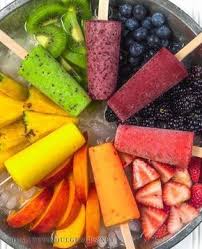 Real Food Rainbow Popsicles No Sugar Added Made With Natural Sugar Free Sweeteners Stevia Erythritol Recipe Real Food Recipes Food Popsicle Recipes