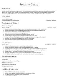 A security officer is responsible for administrating and enforcing security measures at a certain company's premises. Security Guard Example Resume Resume Skills Security Guard Resume