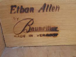 One Of The Early Ethan Allen Marks Made In Vermont Early American Decorating Maple Furniture Ethan Allen Furniture