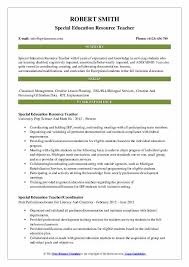 Label and discuss children's feelings. Resource Teacher Resume Samples Qwikresume