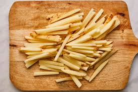 Place the potatoes in a bowl of cold water. How To Make Homemade French Fries Recipe With Photos