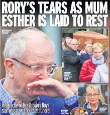 Brendan o'carroll is out of drag at mrs brown's boys d'movie premiere. Rory S Tears As Mum Esther Is Laid To Rest Pressreader