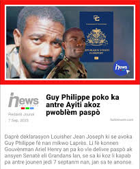 Jiskaprezan, pou anpil moun zafè paspò sa a pa kenbe paske Guy Philippe se  sitwayen ayisyen, li pa bezwen dokiman sa a pou l antre lakay li. Anplis  gen moun ki di