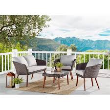 Maybe you would like to learn more about one of these? Athens Wicker Outdoor Set With 35 Coffee Table 2 Chairs And Bench In Light Grey Awwb010203bb