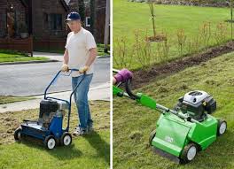Rake in one direction to prevent damaging grass roots. What S The Difference Power Rake Vs Dethatcher