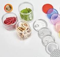 Custom Clear Wide Mouth PET Plastic Jars Cylinder Shape For ...
