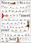Shop affordable wall art to hang in dorms, bedrooms, offices, or anywhere blank walls aren't welcome. 67 Asanas Auf Einem Yoga Poster Yoga Guide