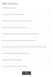 Presidential trivia questions everyone gets wrong morgan cutolo updated: Online Bible Trivia Quiz Template 123 Form Builder