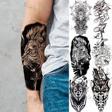 We did not find results for: Black Gothic Lion Cross Temporary Tattoos For Women Men Adults Wolf Rose Flower Owl Realistic Fake Tattoo Body Arm Tatoo Forearm Temporary Tattoos Aliexpress