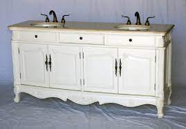 Our exclusive dark brown double vanity cabinet is raised slightly off of the floor by beautifully carved classic. 70 Inch Double Sink Antique Style Bathroom Vanity Antique White 70 Wx21 Dx36 H S3169a261be