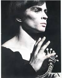 Rudolf Nureyev as Hamlet , Royal Ballet , 1964 choreography by Robert  Helpmann