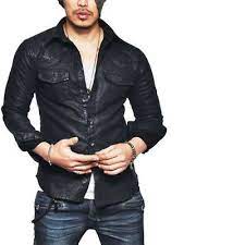 Men S Genuine Lambskin Leather Shirt Jacket Uniform Slim Fit Police Style Mj1 Ebay In 2021 Mens Leather Shirt Leather Shirt Leather Jacket Style