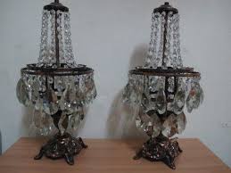 Crystal Chandelier Table Lamp Ebay Antique Silver Chandelier Chandelier Table Lamp Crystal Table Lamps