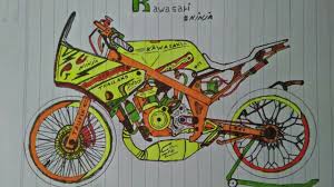 +100 sketsa gambar motor yang mudah di gambar. Modifikasi Motor Terbaru 2021