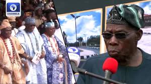 Stand Up', Obasanjo Orders Oyo Traditional Rulers To Honour Governor •  Channels Television