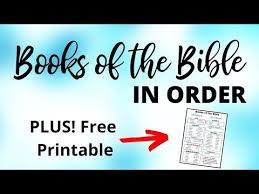 The holy bible is an anthology of writings that includes 66 books in english editions. The 66 Books Of The Bible In Order Plus Free Printable