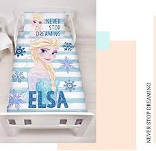 Elsa Babybettwasche Flanell Biber Kinderbettwasche Fur Madchen Turkis Disney Frozen Eiskonigin 1 Kissenbezug 4 Kinderbettwasche Kissenbezug 40x60 Flanell