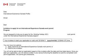 Tips for writing an invitation. Iec Working Holiday Visa In Canada Guide Work And Travel In Canada