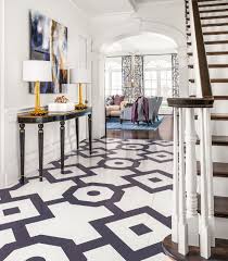 Paint A Graphic Pattern On Your Floor Painted Floors Geometric Floor Hallway Decorating