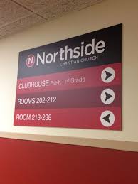 Ncc Interior Directional Signs By Hannah Wohlenhaus Via Behance Directional Signs Church Signs Church Lobby Design
