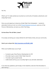 Case Study] Dollar Flight Club: Creating an engaging ambassador program for  1 million people | ReferralHero Blog
