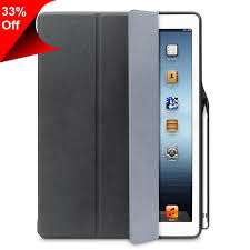 Only 23 85 Ivapo For Ipad Pro 12 9 Case Leather Pu Ultrathin Flip Folio Case With Pencil Holder For Apple Pencil Auto Sleep Wake Standing