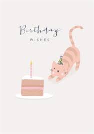 Amazing cake birthday cake recipes, ideas and inspiration. Klara Hawkins Cat Birthday Cake Card Moonpig