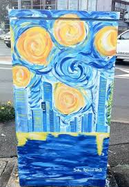 Isabella Reboul Brisbane S Starry Night Urban Smart Projects Starry Night Starry Night Painting Street Art