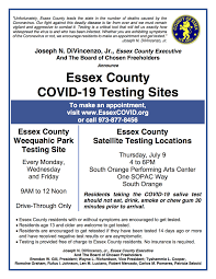 View all testing events near you and locate them on delaware's test map. South Orange Will Be Essex County Coronavirus Testing Site This Week Tapinto