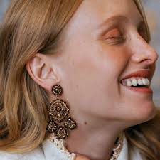 Boho Circle Flower Brown