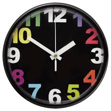 Jycke Wall Clock Multicolour 23 Cm Ikea Wall Clock Ikea Wall Table Clock