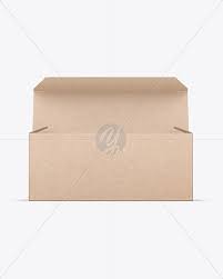 Download Opened Kraft Box Mockup In Box Mockups On Yellow Images Object Mockups PSD Mockup Templates