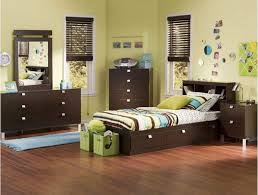 Navy and bright wood finish are the main shades of this bedroom which give a warmly relaxing atmosphere. Bedroom Dark Wood Furniture Modern Furniture Images