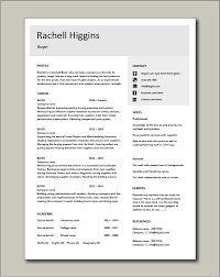 buyer resume, sample, template, example