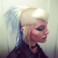 Girl With Skullet Mullet Chelseacut Shavedshortgirlhairstyles Hair Styles Punk Hair Stylish Hair