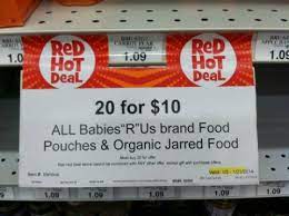 Babies R Us Baby Food Pouches Or Organic Jarred Baby Food Just 50 Each Frugal Living Nw